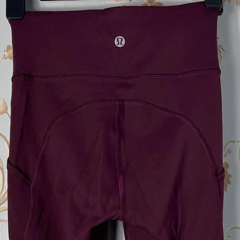 Lululemon Womens Invigorate High Rise Leggings Sz 0 Training Stretch Breathable